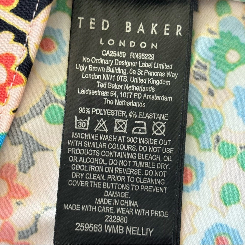 TED BAKER Nelliy Sleeveless Floral Top with Shoulder Detail—4-6 - Picture 15 of 16